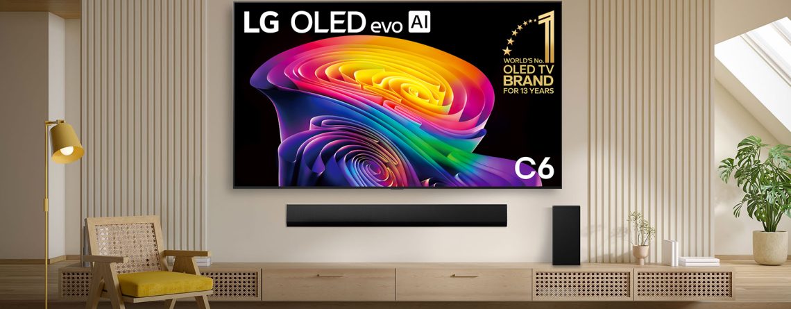 LG OLED C6 televizor u modernom dnevnom boravku