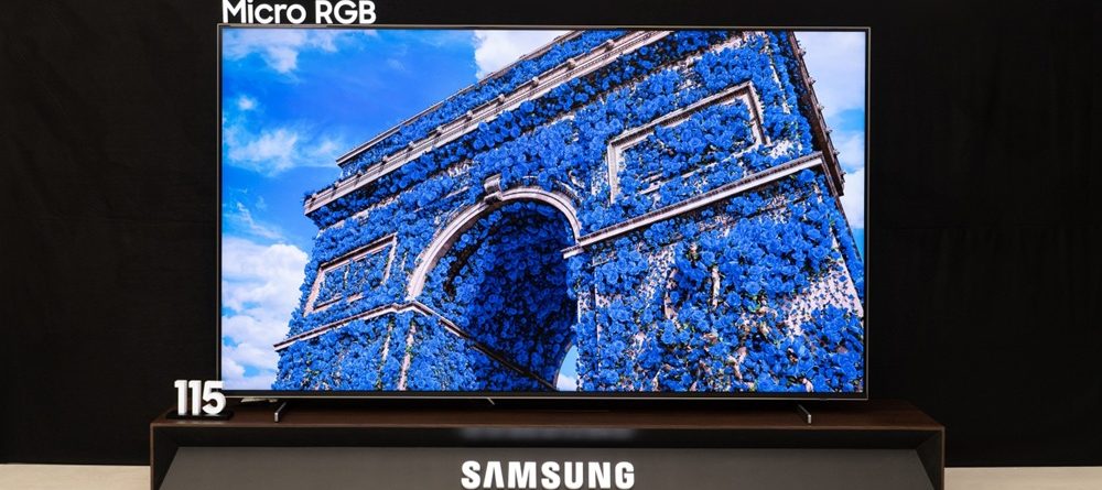 Samsung Micro RGB televizor od 115 inča – zvanična Samsung fotografija